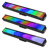 Lumières stroboscopiques RGB Mingjie 120W, 666 LED, éclairage de scène professionnel pour mariage, fête, bar, lumières stroboscopiques noires, discothèque, KTV, en direct