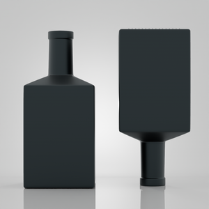 Botella de Licor Cuadrada de Vidrio Negro Mate Personalizada al por Mayor, Base con Grabado Profundo, 750 ml, para Tequila, <span class=keywords><strong>Mezcal</strong></span> y Licores <span class=keywords><strong>Premium</strong></span> - Product Image 5