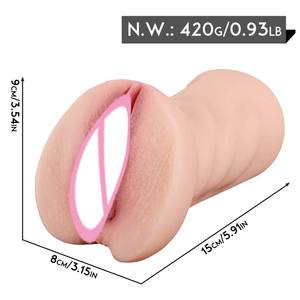 Realista TPE Pocket Pussy Vagina Ano Masturbador Juguete sexual para hombres para masturbación masculina - Product Image 2