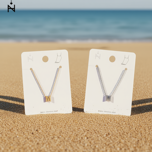 Cavigliera Angelina con Lettera M in Acciaio Inossidabile, Design Minimalista per Donna, Gioielli alla Moda - Product Image 2