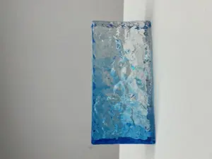 Rampa degradada de fusión en caliente personalizada, bloque de vidrio de Color sólido multicolor, dimensiones de ladrillo de cristal 200x100x50mm