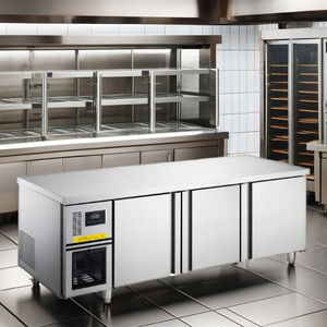 Réfrigérateur de cuisine commercial <span class=keywords><strong>400L</strong></span> sous le comptoir refroidisseur d'air congélateur à température unique banc de travail pour restaurant comptoir refroidisseur - Product Image 2