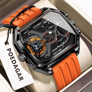 Business Men's <b>Watch</b> Chronograph Date Silicone Strap Quartz Man <b>Watch</b> Waterproof Luminous Fashion <b>Watches</b> for Men Reloj - Product Image 4