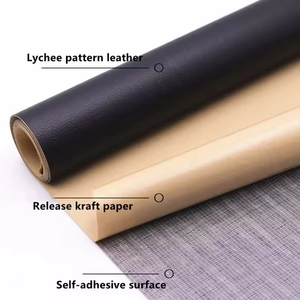 Tessuto in <span class=keywords><strong>Pelle</strong></span> PVC Personalizzato per Tappezzeria, Adesivo per Riparazione Divani, Materiale per Rinnovamento Mobili - Product Image 1