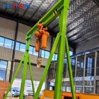 Mini-grue portique sans fil certifiée CE HNTIWIN, 5-10 tonnes, portable, pour atelier et entrepôt