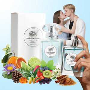 <span class=keywords><strong>Perfume</strong></span> Personalizado de 50 ml para <span class=keywords><strong>Hombre</strong></span>, Aroma Floral, Frutal, Amaderado, Marino y Especiado, de Larga Duración, con Feromonas, Spray Corporal y Capilar - Product Image 1