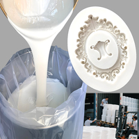 Résine de caoutchouc de silicone liquide semi-transparente RTV à deux composants pour moules artisanaux, caoutchouc de silicone pour moules artisanaux