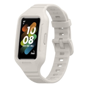 Vente en gros de bracelets de montre sport en caoutchouc silicone pour Honor Band 6/7, largeur 12 mm, mode, confortables, avec boucle à pression - Product Image 4