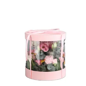 Dolce Rotondo Contenitore di PVC trasparente fiorista fiore di imballaggio contenitore di regalo di nozze decorazione del partito - Product Image 1