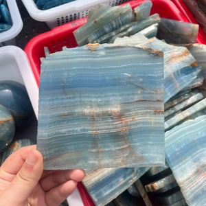 Vente en gros de dalles d'<span class=keywords><strong>onyx</strong></span> bleu naturel, de tranches de quartz cristallin pour la décoration - Product Image 2