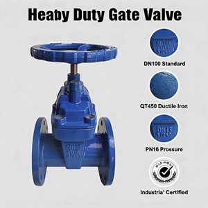Vanne à opercule manuelle en fonte ductile à siège élastique Rang Bridge DN50-DN1,200 Z45X-16Q pour la protection incendie - Product Image 2