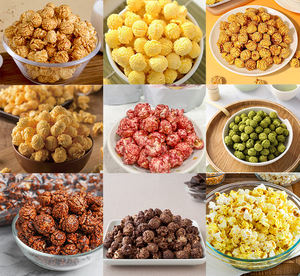 สายการผลิตป๊อปคอร์นคาราเมลหวานเชิงพาณิชย์ทำจากสแตนเลสใช้แก๊สอัตโนมัติสำหรับอุตสาหกรรม - Product Image 4