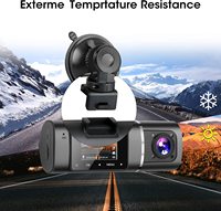 Caméra de tableau de bord double objectif Full HD 1080P avec capteur G et grand angle pour voiture – Vente en gros