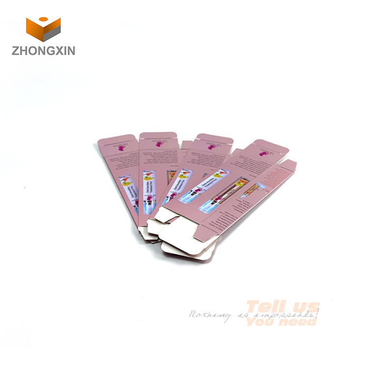 Factory Custom Logo Printing Folding Makeup Eye Cream Packing Skincare Cosmetic Paper Package Packaging Box