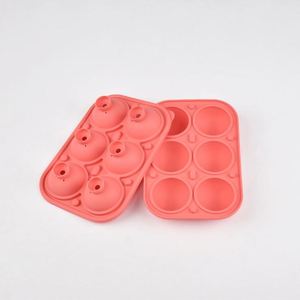 Silicone Ball Mold 6 Cavity Round Whiskey Cube Tray Reusable Food Dishwasher Safe Flexible <b>Ice</b> <b>Maker</b> - Product Image 1