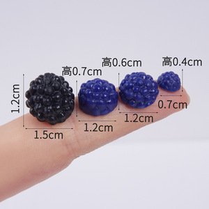 ผลไม้จำลองขนาดเล็ก เช่น มัลเบอร์รี่และราสเบอร์รี่ เป็นวัสดุงานฝีมือ DIY สำหรับตกแต่งขนมหวานและของจิ๋ว - Product Image 1