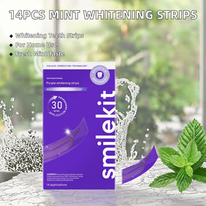 Bandes blanchissantes pour les dents à la menthe, marque privée, 14 pièces, 6 %, pour usage domestique - Product Image 2