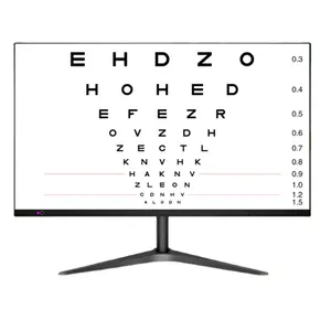 Optometri Panel Bagan ketajaman Visual 21.5 inci, Panel tes mata layar penglihatan dengan Bagan E, bagan C, grafik angka