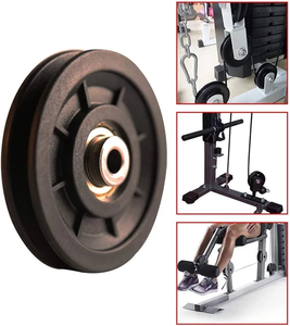 Ruota puleggia da palestra con scanalatura a U 60-100mm ruota puleggia in Nylon silenzioso funzionamento resistente all'usura cuscinetti OEM attrezzature per il Fitness accessori - Product Image 4