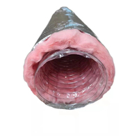 Systèmes HVAC R6 R8, conduits flexibles isolés, tuyau isolé de 30 mm, conduit flexible haute température, conduit d'air isolé en polyester