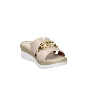 Sandalias Valleverde Beige con Tacón de 4 cm, Zapatos Deslizantes para Mujer - Product Image 4