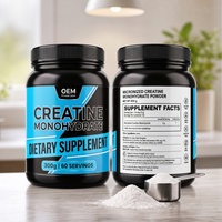 Créatine monohydratée en poudre pour adultes, croissance musculaire, gestion de l'énergie, salle de sport, différentes saveurs, 300g, OEM/ODM, vente en gros, HALAL