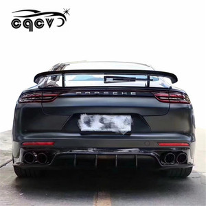 สำหรับปอร์เช่พานาเมร่า971คาร์บอนไฟเบอร์ด้านหน้าริมฝีปากหลังสปอยเลอร์กระจาย - Product Image 5