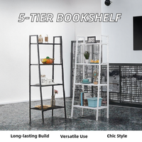 Étagère en acier au carbone moderne à cinq niveaux, support de rangement sur pied, organisateur multifonctionnel pour salon