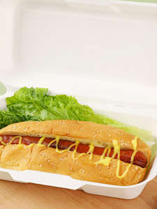 Boîte à hot-dogs compostable et biodégradable, emballage alimentaire en papier écologique, sans plastique, pour les plats à emporter et la livraison - Product Image 4