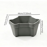 Lot de 4 pots de culture en plastique multicouches pour jardin, pots empilables pour légumes, pommes de terre et fraises