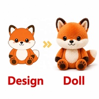 Peluche personnalisée renard fennec, jouet en peluche doux, poupée en peluche câline, fabricant de jouets en peluche sur mesure