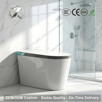 WC intelligent populaire avec télécommande, siège chauffant, drainage en S - Affichage LED pour maison connectée