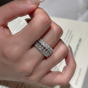 Anillo de Plata de Ley S925 con Diseño de Encaje Estilo Palacio y Patrón de Búho, Joyería Ligera, Simple y Moderna, Anillo Vintage con Incrustaciones de Flores Talladas - Product Image 2