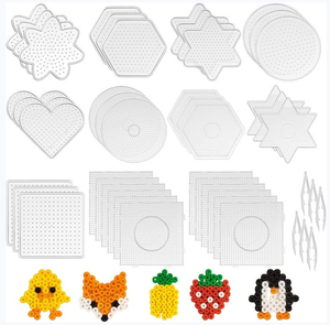 Set di perline fusibili da 5 mm a forma di animali con 20 vassoi e schede con modelli, kit fai da te per bambini, giocattoli educativi STEM - Product Image 1