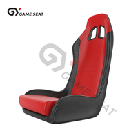 GY087 Kursi Simulator Mengemudi Mobil Hitam Merah Kustom untuk Bermain Game Balap Simulator Sport untuk Logitech G25, G27, G29, G920
