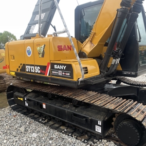 รถขุดดินประสิทธิภาพสูง Sany135c ใช้แล้ว13ตันของเครื่องจักร - Product Image 2