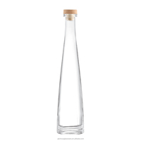 Bouteille vide de 200 ml en verre noir mat, forme animale unique, pour vin, vodka, whisky, brandy, gin, rhum, tequila, spiritueux, liqueur, avec bouchon