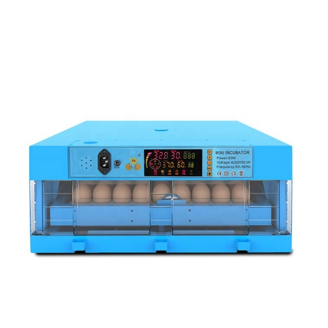 Couveuse Oeuf Automatique Fully Automatic Mini Incubators 64Capacity Eggs Farming Equipment Hatching Machine Egg Incubator