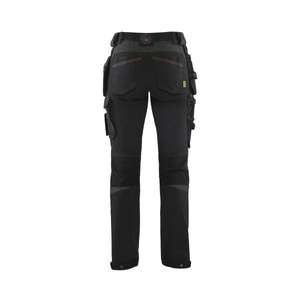 BLAKLADER - 719216459956D24 Women's 4-way <b>stretch</b> craftsman <b>trousers</b> <b>Black</b>/Red - EAN 7330509741979 WORK <b>TROUSERS</b> - Product Image 2
