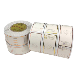 Fantasia lucida laminazione CMYK stampato adesivo etichette gelato in vinile materiale sintetico adesivo rotolo di ringraziamento targhetta - Product Image 3