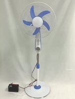 Ventilateur sur pied solaire AC/DC 12V 18 pouces, nouveau modèle 2025, qualité supérieure, 12 vitesses numériques, certifié CE, prix bas, base lourde, pour usage domestique, extérieur et hôtelier, matériau