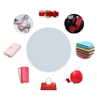 Cuir PU extensible imperméable imprimé KEMERLIN, tissu imitation cuir pour canapés, sacs, chaussures, cuir synthétique