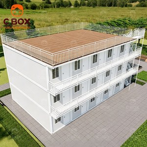 บ้านสำเร็จรูปแบบตู้คอนเทนเนอร์ 3 ชั้น Cbox สำหรับสำนักงาน โรงแรม ที่พักคนงานก่อสร้าง ทนทาน ถอดประกอบได้ - Product Image 5