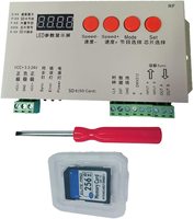 Contrôleur LED de carte SD Engneer K-1000S, bande LED RGB, contrôleur IC 2048, DC5-24V, gradateur programmable adressable