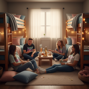 Pijamas Bonitos para Fiestas de Pijamas, Camisetas Promocionales para Grupos - Product Image 3