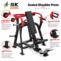 Machine de musculation commerciale SK à charge libre pour presse à épaules assise, équipement d'entraînement de force des bras indépendants pour centre de fitness