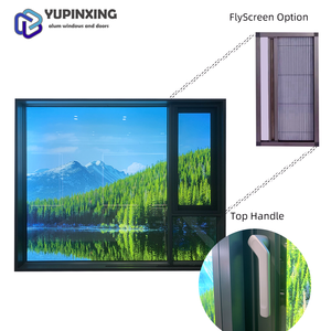 चीन की शैली ग्लास डिजाइनर ब्लैक हाउस में इस्तेमाल किया गया स्विंग विला यूरोपीय विंडो के लिए सस्ते एल्यूमीनियम बे - Product Image 1