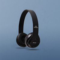 Casque sans fil P47 au prix d'usine, léger, pliable, avec micro, 3,5 mm, jeu, filaire, écouteurs Bluetooth, récepteur pour ordinateur, Hi-Fi
