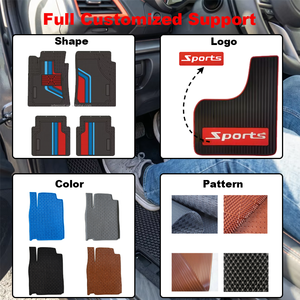 Artes - Juego de 4 Alfombrillas Universales para Auto <span class=keywords><strong>SUV</strong></span>, Antideslizantes, de Lujo, de Doble Color, con Diseño de Diamantes, Personalizadas, de TPE - Product Image 4