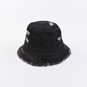 Đau Khổ denim xô hat ripped sờn cạnh Sun hat đối với phụ nữ người đàn ông - Product Image 2